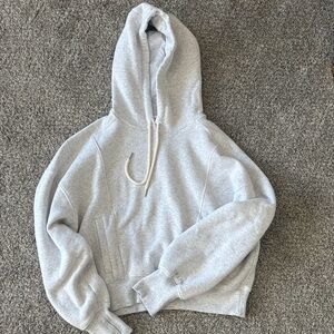 Aerie Gray Women's Cropped Hoodie Small